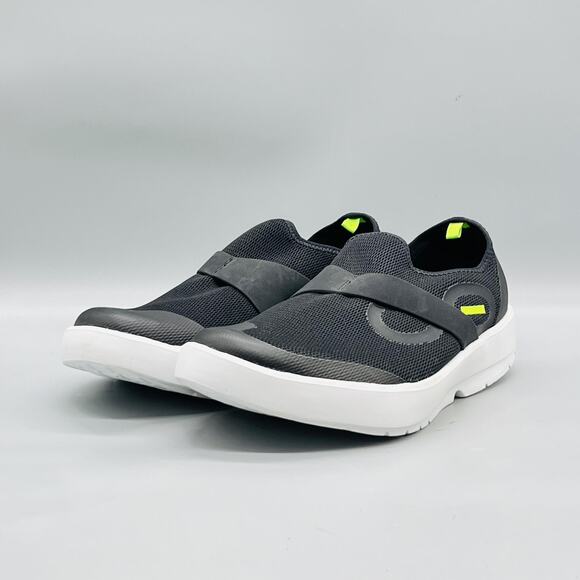 OOFOS Shoes Mens 9 Black Mesh Slip On Recovery Walking Athletic Sneakers Comfort